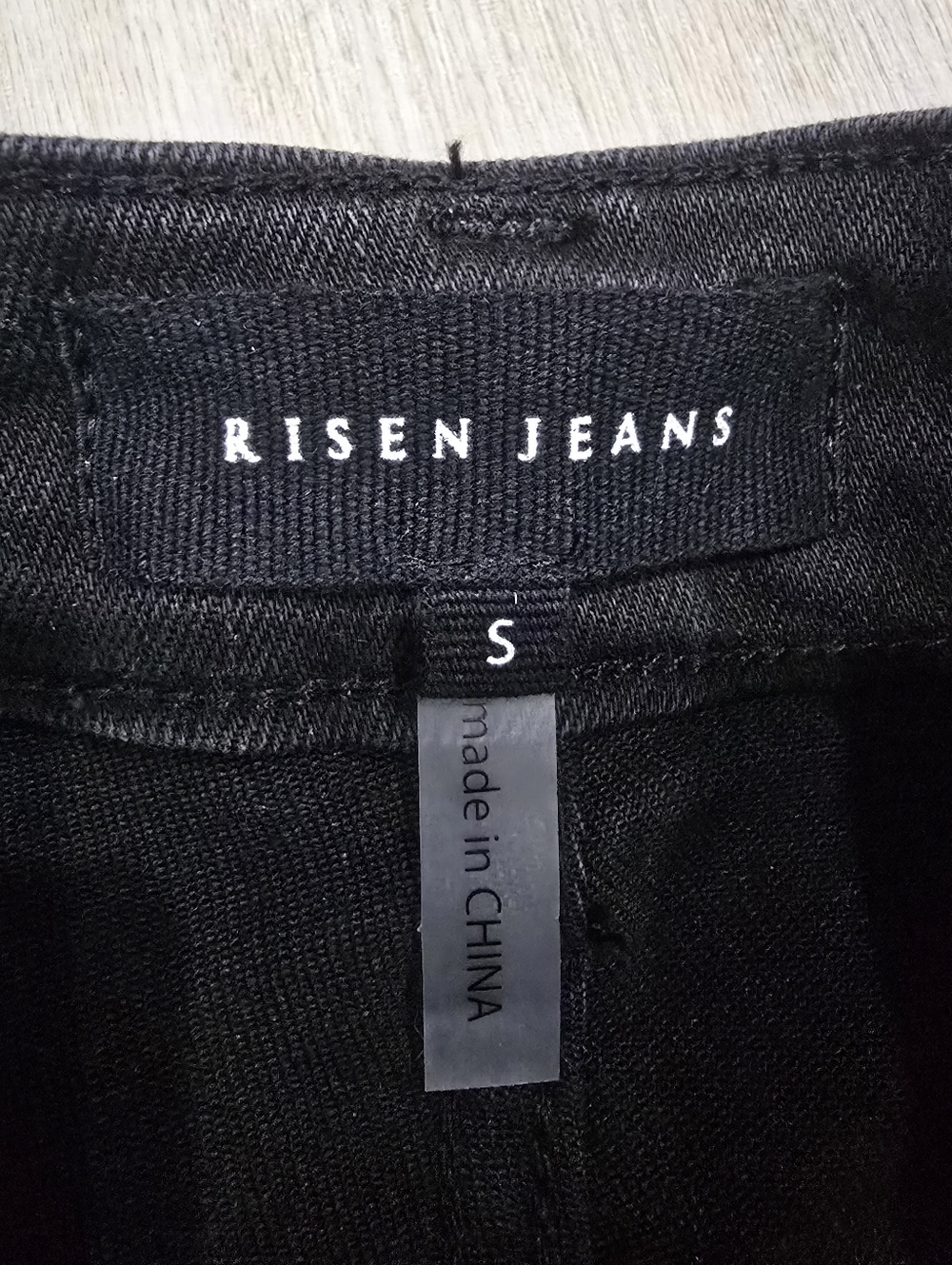 Risen Black Mid Length Raw Hem Shorts New Size S - Picture 3 of 8